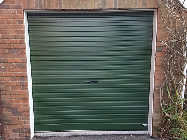 Green Roller Garage Door